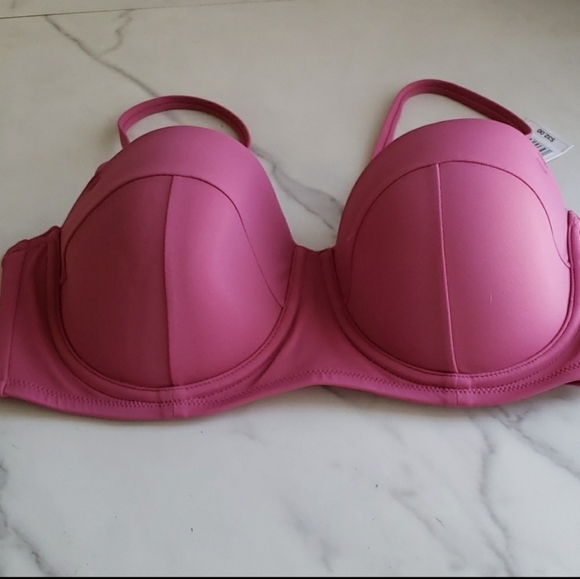 Shade & Shore Light Lift Bralette Bikini Top in Pink Size 34D # - Picture 5 of 7